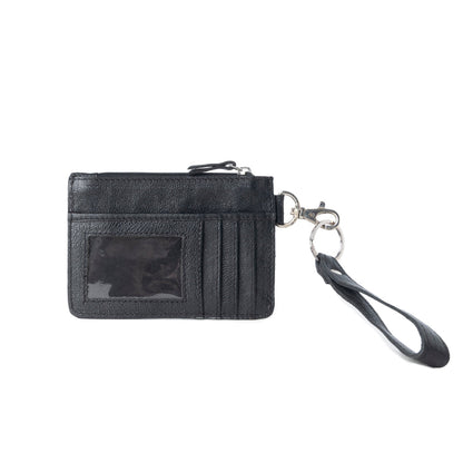 Myra Hand Hewn Western Card Holder for Women in Brown with handtooled detail