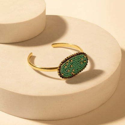 Myra Skycode Oval Cuff in Sonora Turquoise