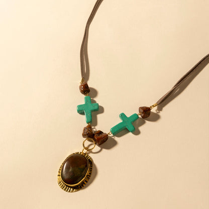 Myra Rangefaith Pendant Necklace in Desert Turquoise