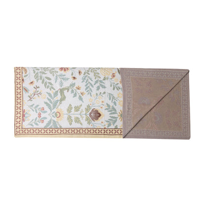 Myra Wildflower Haven Cotton Throw in Garden Ivory