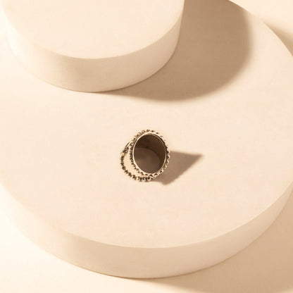 Myra Cactus Country adjustable Ring for Women with engraved cactus detail for everyday western wear