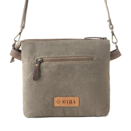 Myra Inkwild Vintage Crossbody Bag for Women in ivory with fringe detail