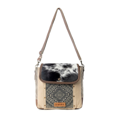 Myra Sandstone Pony Western Shoulder Bag for Women in Khaki