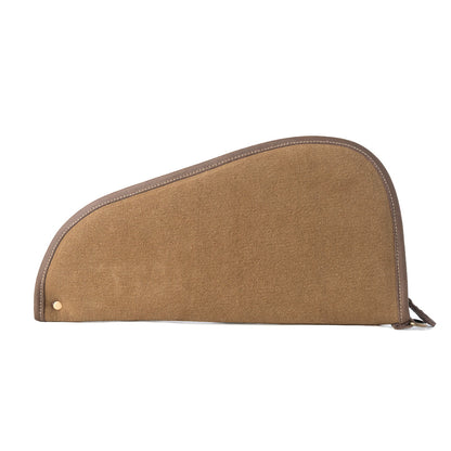 Myra Saddle Range Cotton Leather Gun Case in Antique Olive