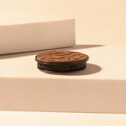 Myra Magnolia Trail Phone Socket for Women in brown with handtooled detail for everyday use