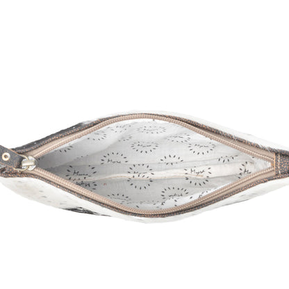 Myra Stardust Pony Western Pouch for Women in black with foil hairon detail