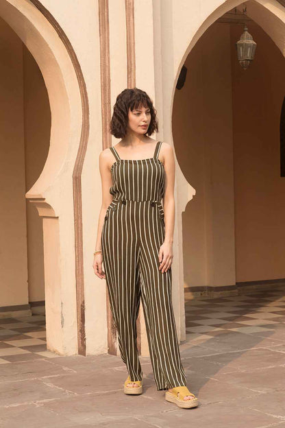 Olive Charm Jumpsuit