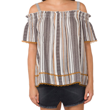 Patterned Streak Top