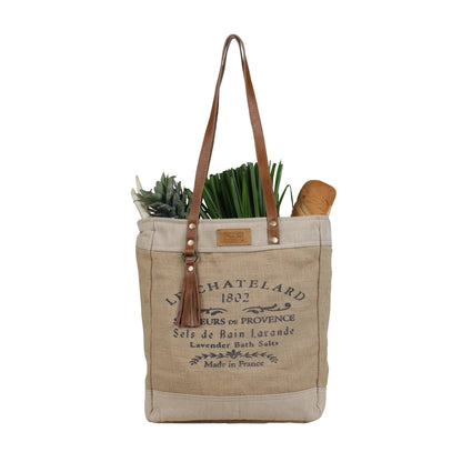 Old School Organic Fabric Market Bag