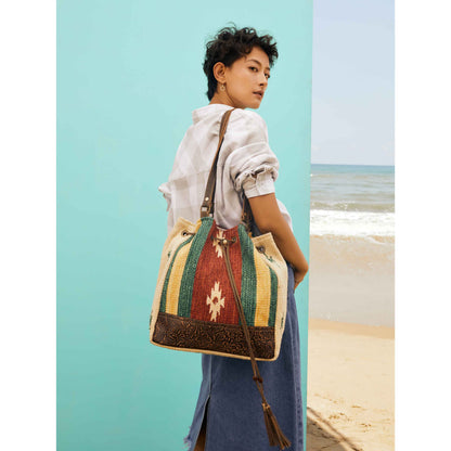 Radiant Red  Bucket Bag