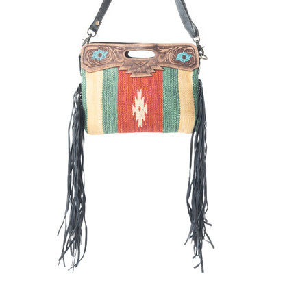 Rubious  Hand-Tooled Bag