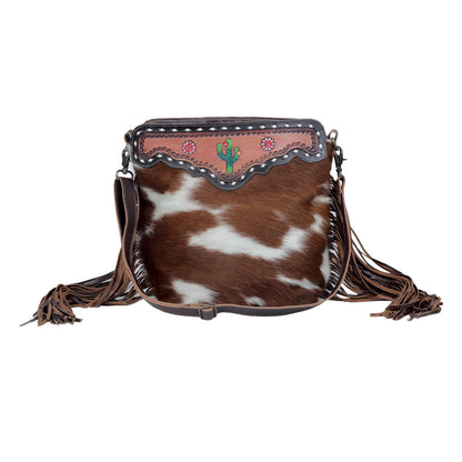 Cutesy Cactus Hand-Tooled Bag