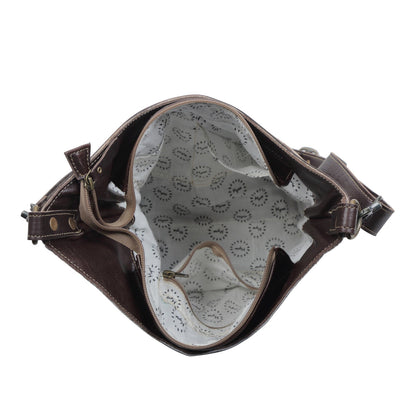 coco and cream Hand-Tooled Bag