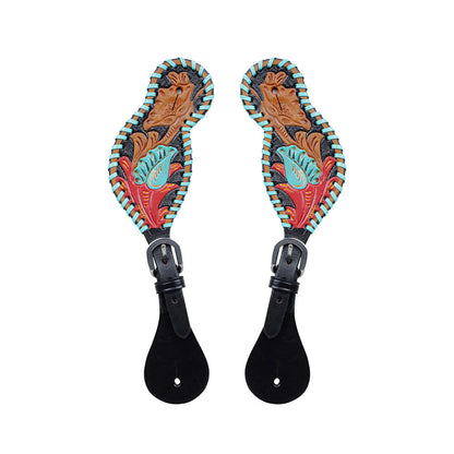 HEELS ON SPUR STRAP