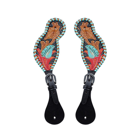 HEELS ON SPUR STRAP