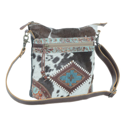Posie Canvas And Hairon Bag