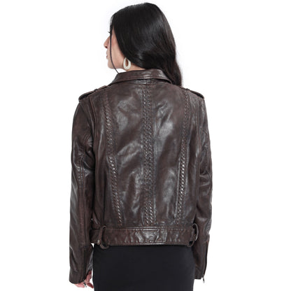 ButtonUppp Leather Jacket