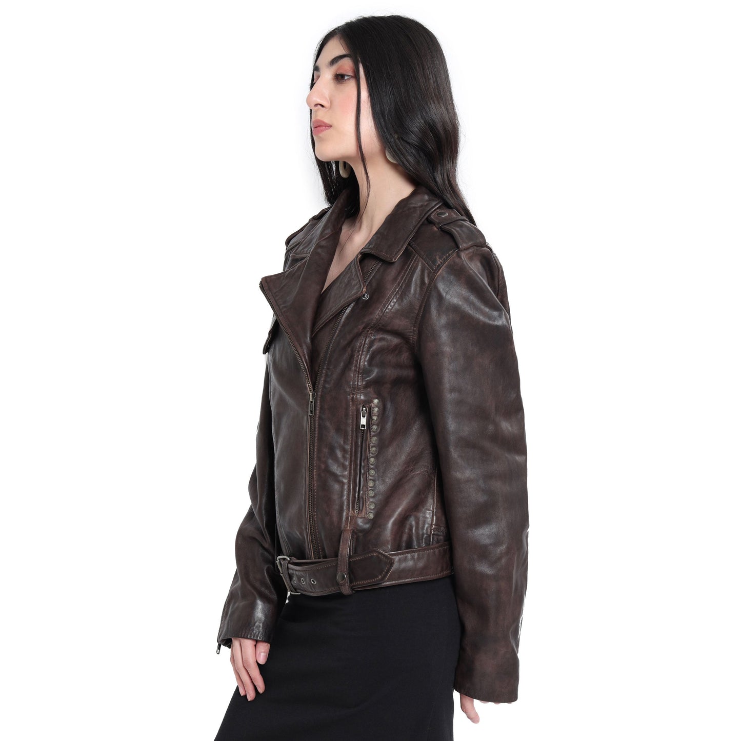ButtonUppp Leather Jacket