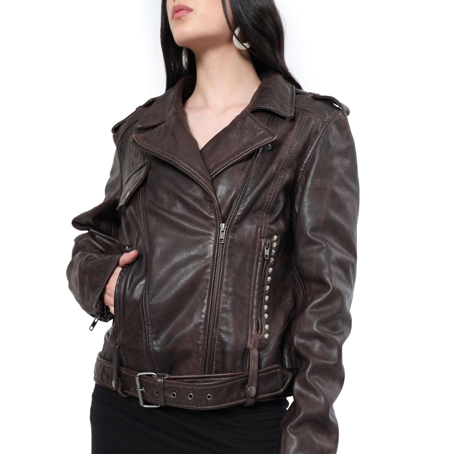 ButtonUppp Leather Jacket
