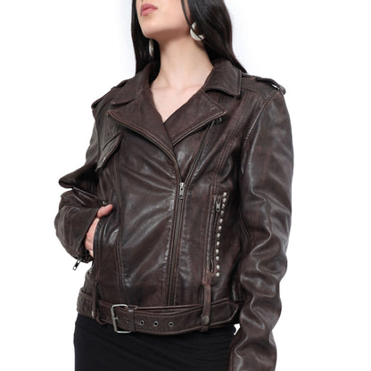 ButtonUppp Leather Jacket