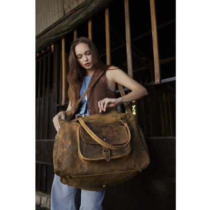 San Angelo Leather Traveler Bag