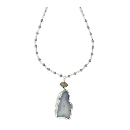 Gladness Stone Pendant Necklace