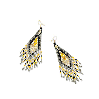 Feather Spirit Beaded Earrings