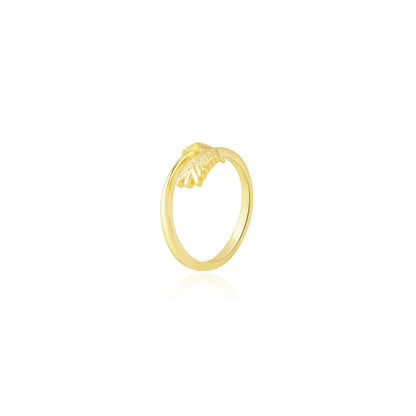 Eternal Looped Arrow Gold Tone Ring
