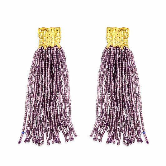 Heart's Passion Beaded Earrings