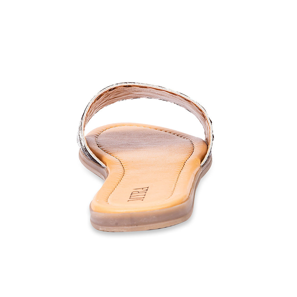 Myra Lettie Ridge Dark Hair-On Leather Flip Flops for Women - Western Slide Sandals with Soft Sole for Casual Comfort