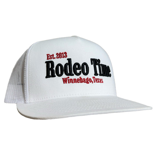 White Rodeo Time Puff Cap