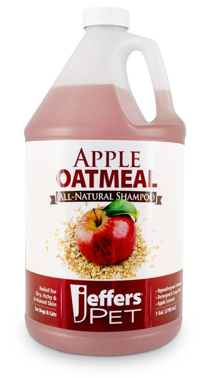Jeffers Pet Apple Oatmeal All-Natural Hypoallergenic Dry Skin Shampoo for Dogs and Cats