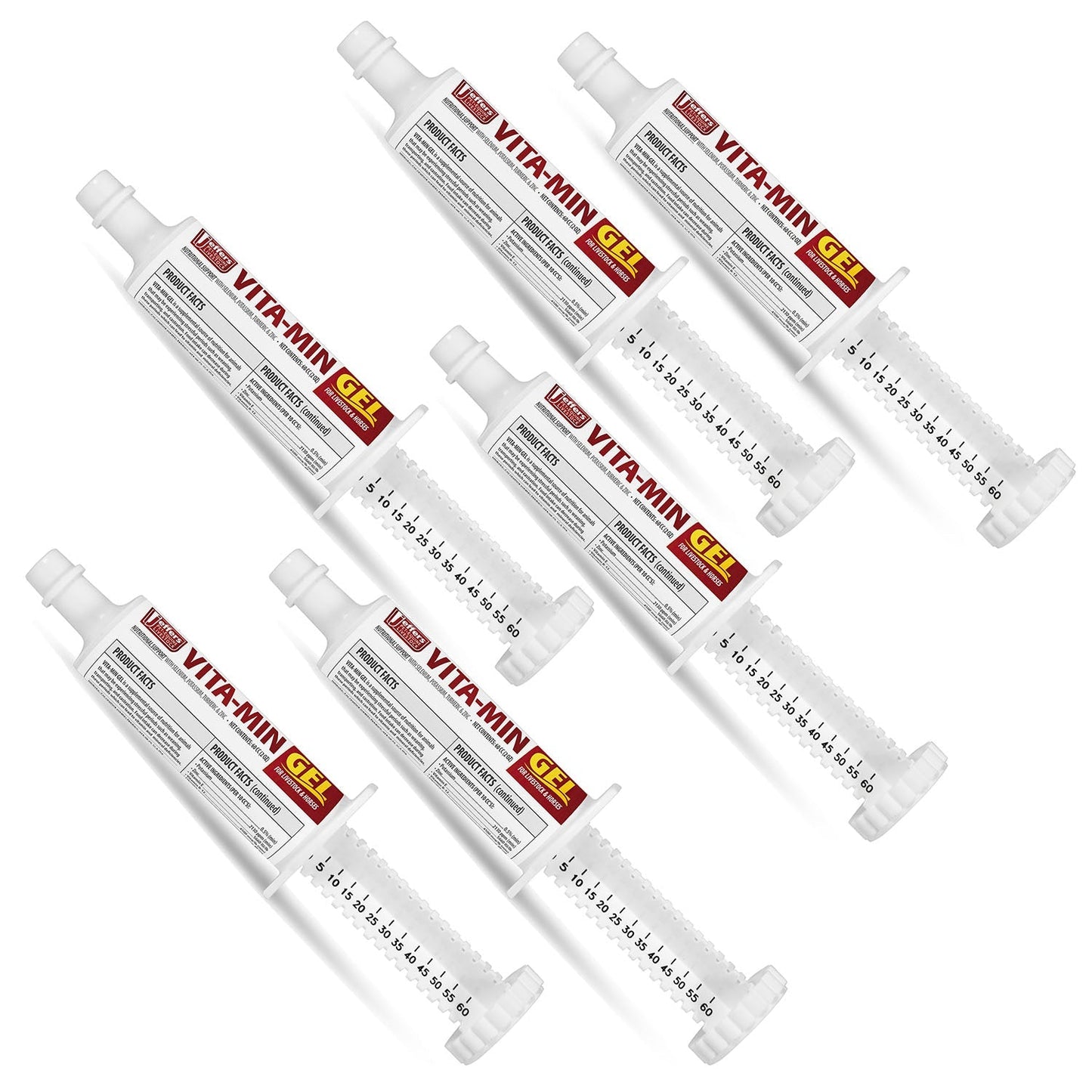 Jeffers Vita-Min Gel with Vit E & B12 for Cattle, Horses, Sheep, Goats & Swine