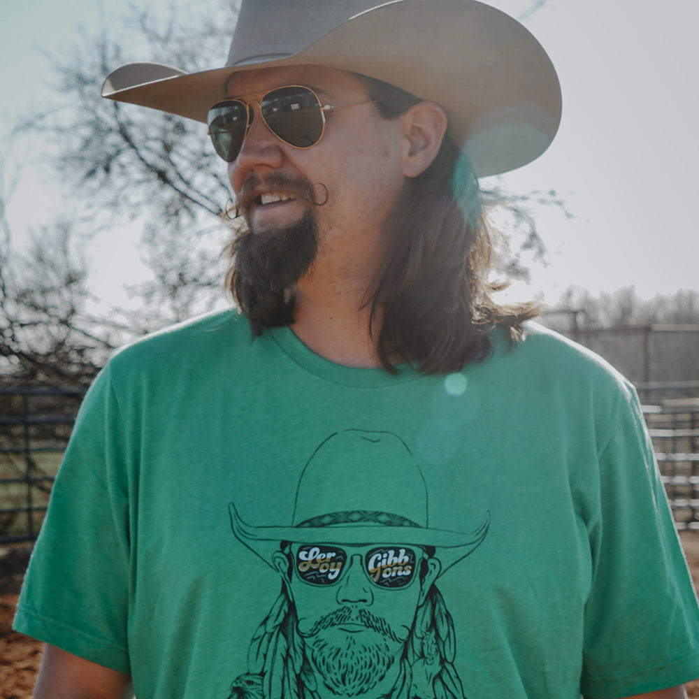 Leroy Portrait Green T