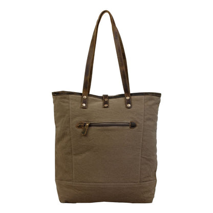 Yellow Patchy Tote Bag